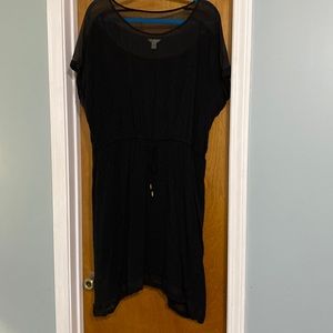 EUC- Cato Black Dress with Chiffon Detail